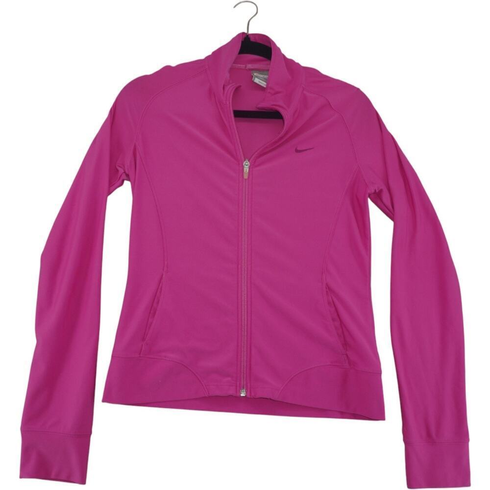 Nike Dri-Fit Pink Full Zip Track Jacket Women’s XS Athletic Running